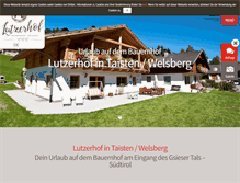 Tablet Screenshot of lutzerhof.it